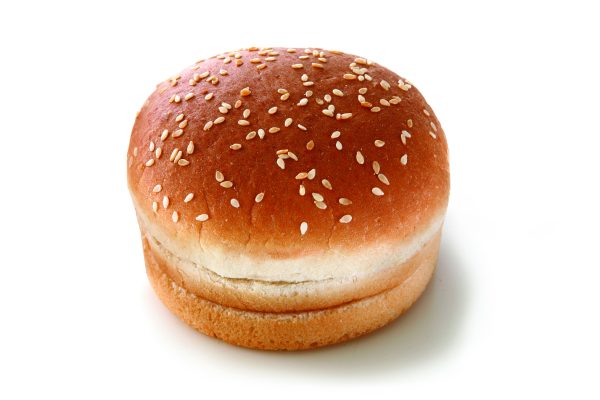 Hamburger Bun Sesame Seeds, double sliced
